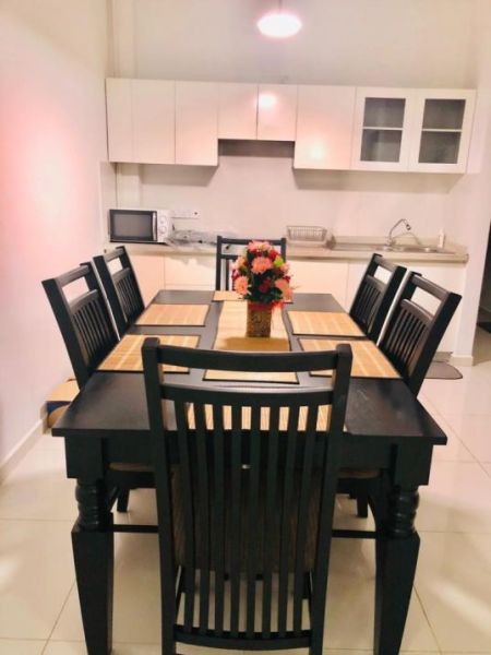 Dining room - Prime Libra/3beds/Furnished/Apartment for sale in Battaramulla 