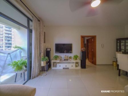 Living Room - Fully Furnished 3 Bedroom Garden View Apartment for Sale at Havelock City (Urgent Sale)