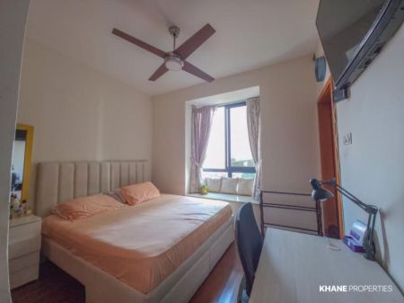 Bedroom - Fully Furnished 3 Bedroom Garden View Apartment for Sale at Havelock City (Urgent Sale)