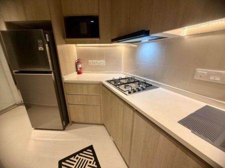 Kitchen - Fully Furnished Apartment for Rent at TRI-ZEN – Colombo 02
