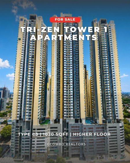 Exterior - TRI-ZEN – 3 Room C Type Tower 1 Sea View Apartment Above 35th Floor for SALE - Col.2 (AS-335)