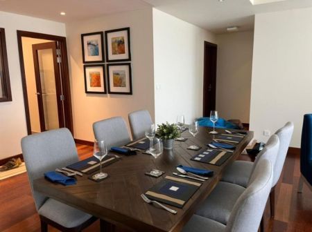 Dining room - Short term Cinnamon Life Apartment for rent in Colombo 2