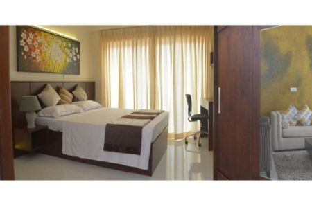 Bedroom - Iconic 110 - 03 Bedroom Furnished Apartment for Rent in Rajagiriya (A727)
