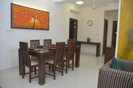 Dining room - Iconic 110 - 03 Bedroom Furnished Apartment for Rent in Rajagiriya (A727)-RENTED