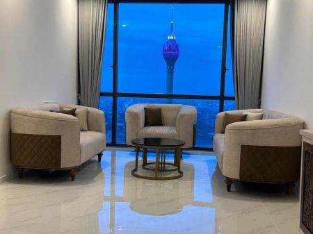 Living Room - 🏙️ Twin Peaks Apartment for Rent – Colombo 02