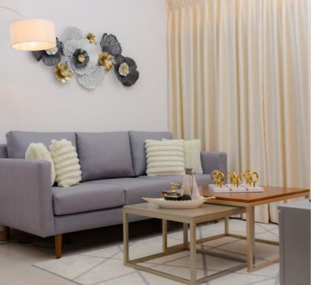 Living Room - 3 Bedroom Fully Furnished Apartment for Rent - Piliyandala, Kahathuduwa | LKR 165,000 Per Month (EM691)
