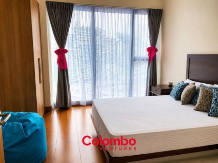 Bedroom - ONE GALLE FACE - 2 Room East Tower Type-E Fully Furnished Luxury Apartment for RENT –  Shangri-la, Col.2  (AR-222)