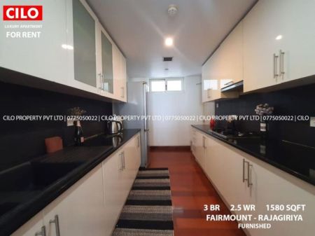 Kitchen - Fairmount 3 bedrooms furnished apartment at Rajagiriya for rent 