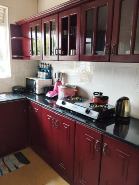 Kitchen - 3-Bedroom Fully Furnished Apartment Short-Term Rental in Kalubowila. (Property Code: CSTR102)