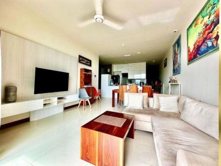Living Room - Luxury 2-Bedroom Apartment for Rent at The Grand, Ward Place, Colombo 07