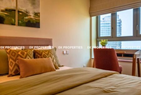 Bedroom - Cinnamon Life - 3 Bedroom Furnished Apartment For Rent | 1600 sq.ft | Above 20th Floor | EK-0728
