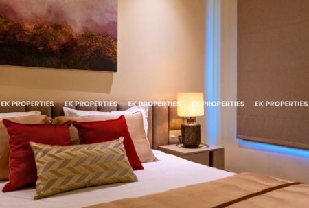 Living Room - Cinnamon Life - 3 Bedroom Furnished Apartment For Rent | 1600 sq.ft | Above 20th Floor | EK-0728