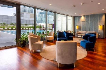 Living Room - Cinnamon Life - 3 Bedroom Furnished Apartment For Rent | 1600 sq.ft | Above 20th Floor | EK-0728