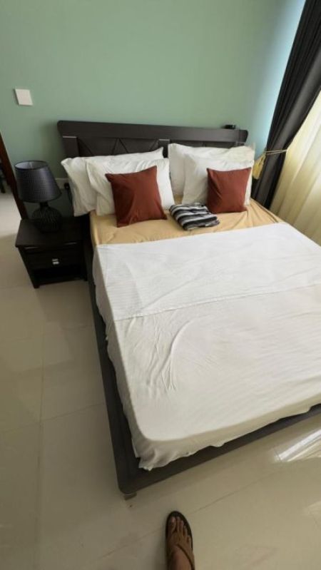Bedroom - 1 Bedroom Luxury Apartment for Rent - Colombo 2, Trizen Apartment | USD 1,200 Per Month (EM707)