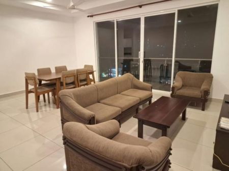 Living Room - Flemington - 03 Bedroom Furnished Apartment for Rent in Rajagiriya (A5118)
