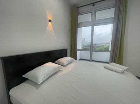 Bedroom - 2-Bedroom Fully Furnished Apartment Short-Term Rental in Dehiwela. (Property Code: CSM201)