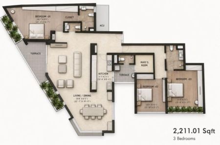Exterior - Penthouse For Sale | 77 On Fourth Residencies, Nawala