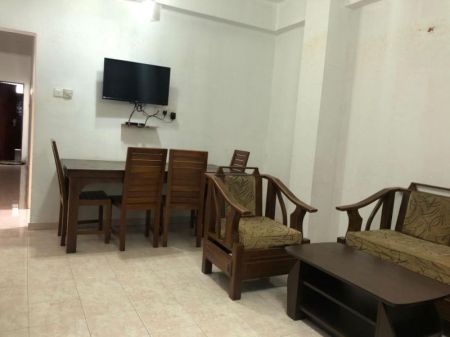 Living Room - 2-Bedroom Fully Furnished Apartment Short-Term Rental in Wellawatta. (Property Code: CSH302)