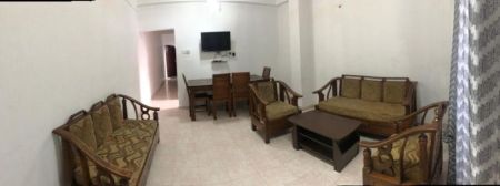 Living Room - 2-Bedroom Fully Furnished Apartment Short-Term Rental in Wellawatta. (Property Code: CSH302)