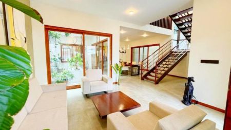Living Room - The architecturally designed three storyed fully furnished with Furniture house for sale at Malabe