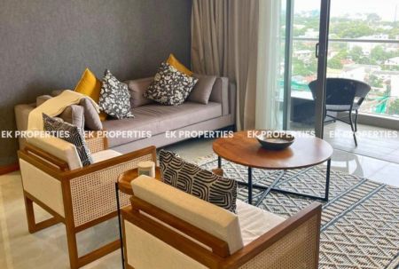 Living Room - 2 Bedroom Apartment For Rent in Astoria - Tower 4 | Furnished | Above 10th Floor | EK-0954