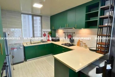 Kitchen - 2 Bedroom Apartment For Rent in Astoria - Tower 4 | Furnished | Above 10th Floor | EK-0954