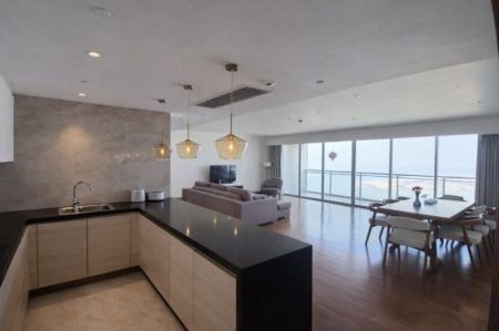 Kitchen - Ultra Luxury Fully Furnished 4 Bedroom apartment for sale at shangri-la residence east tower