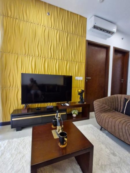 Living Room - Trizen/high-end furnished/02beds/for rent in Colombo-02. 