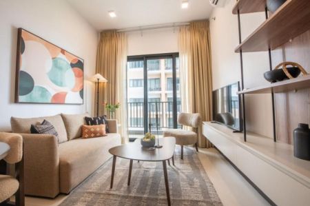 Living Room - Live Above It All – Brand New Luxury 2-Bedroom at Trizen, Union Place