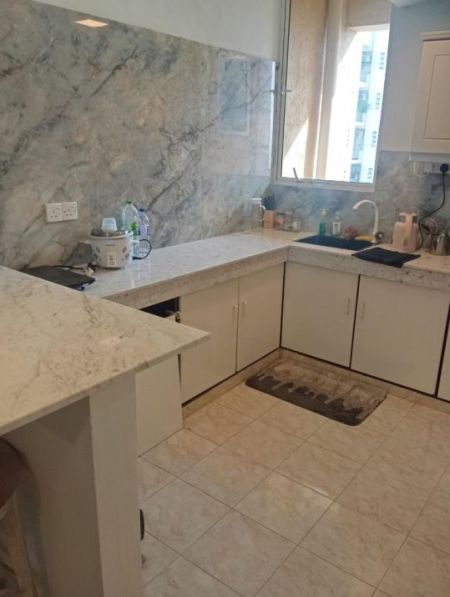 Kitchen - 03 Bedroom Fully furnished Luxury Apartment in Bambalapitiya for Immediate Rent