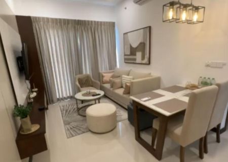 Dining room - 2 Bedroom Luxury Apartment for Rent - Colombo 2, Trizen Apartment | USD 1,800 Per Month (EM744)