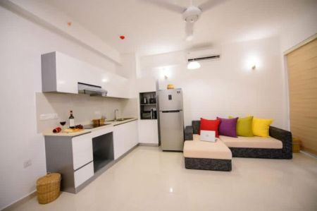 Living Room - Brand New 2 Bedroom Apartment for Rent at Uswetakeiyawa/Wattala | LKR 195,000/ month (EM012AC)