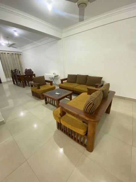 Living Room - 3BHK Fully Furnished Apartment Long-Term Rental in Colombo-05. (CSMP502)