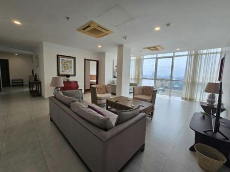 Living Room - Platinum One - 03 Bedroom Furnished Apartment for Rent in Colombo 03 (A963)-RENTED