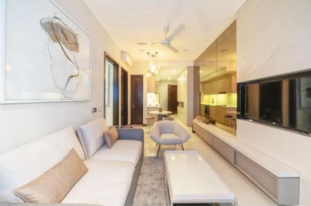 Living Room - 1 Bedroom Apartment for Sale at Trizen, Colombo 2 / LKR 65M (EM059VE)