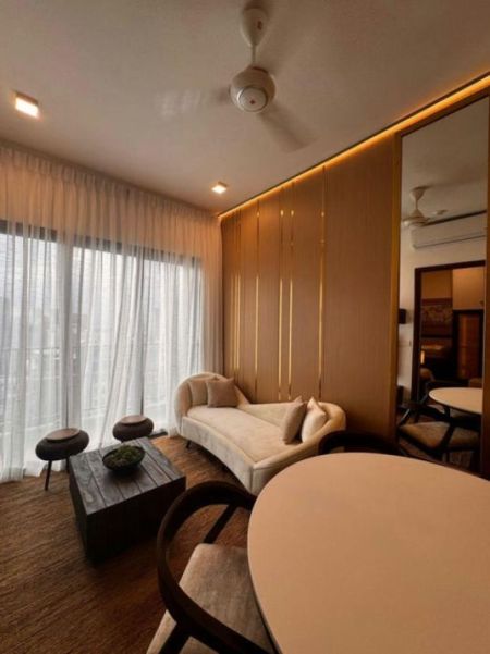 Living Room - Tri-Zen - 01 Bedroom Furnished Apartment for Rent in Colombo 02 (A6170)