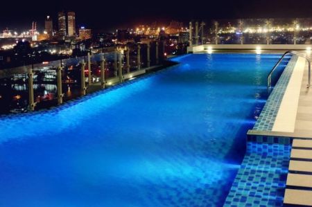 Pool - Capital Heights largest 3 bedrooms for sale - Rajajgiriya 
