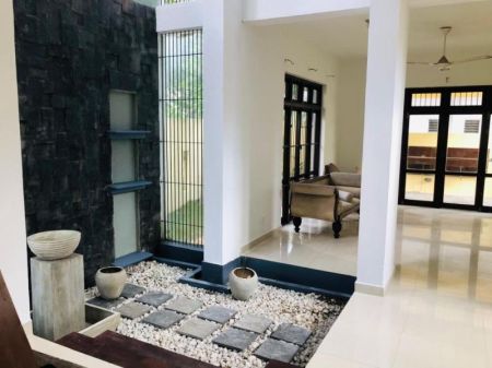 Living Room - Modern 5-Bedroom House for Sale in Malabe - EH347