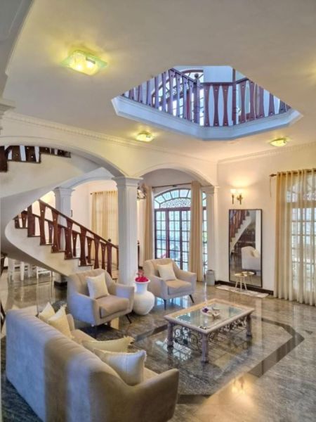 Living Room - Spacious 3-Storey Luxury Residence for Sale in the Heart of Wattala