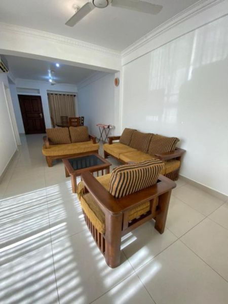 Living Room - 3BHK  Fully Furnished Apartment Short-Term Rental in Colombo-05. (CSMP10D)