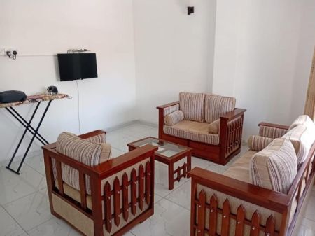 Living Room - 3-Bedroom Fully Furnished Apartment Long-Term Rental in Kalubowila. Property Code: (CSA102) 