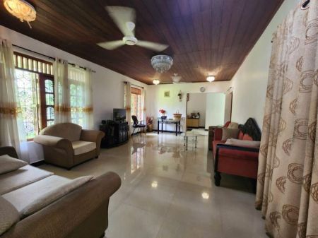 Living Room - (AH47) House with Commercial Building for Sale in Homagama