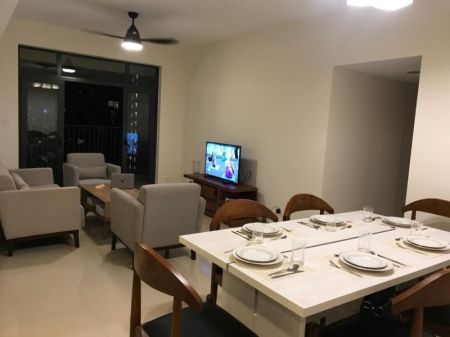 Dining room - Havelock City/Furnished/2 Bedroom/Apartment for rent in Colombo 5