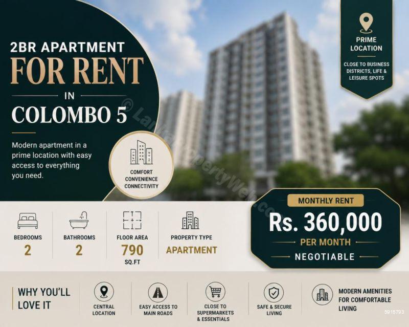 Exterior - Apartment for rent in Colombo 5