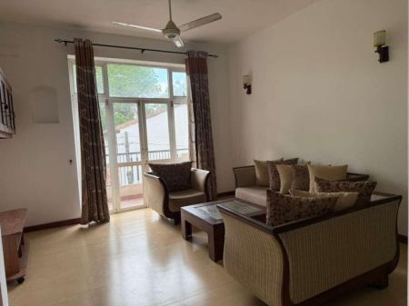 Living Room - Fully Furnished 3-Bedroom Apartment for Rent in Barnes Place, Colombo 07
