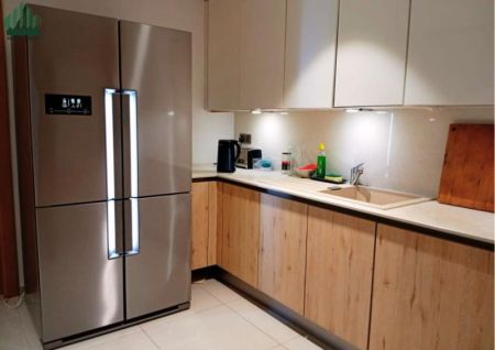 Kitchen - Luxury Furnished 3-Bedroom Apartment on a Higher Floor with City & Lake Views