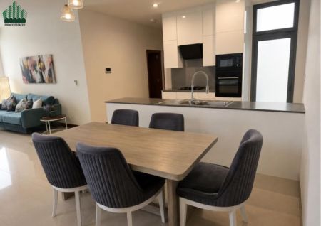 Dining room - Furnished 3-Bedroom Sea View Apartment at The Grand