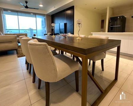 Dining room - Colombo City Centre CCC - 02 Bedroom Apartment for Rent - High Floor - Fully Furnished - Colombo 02