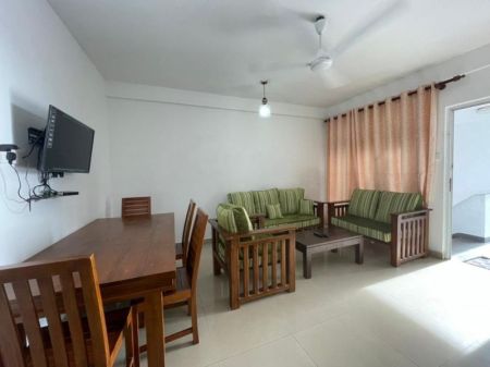 Living Room - 2-Bedroom Fully Furnished Apartment Short-Term Rental in Wellawatta. (Property Code: CSH401)