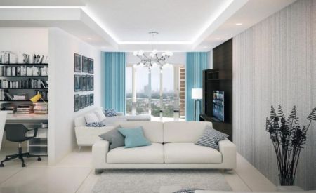 Living Room - 3 Bedroom Apartment for Rent in Colombo 8, R81603